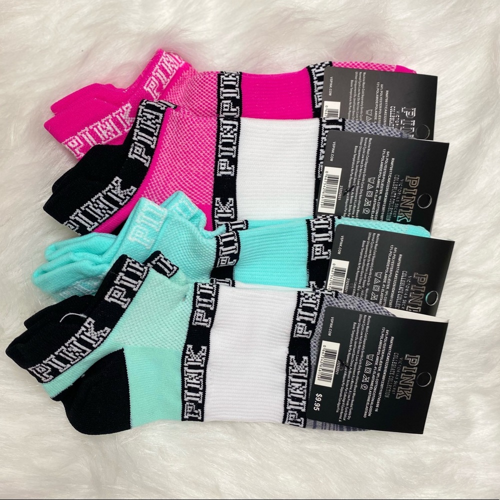 4PK PINK Victoria’s Secret Socks - Picture 6 of 8